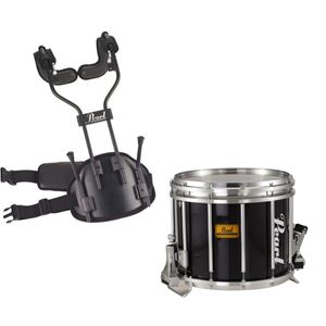 14x12 Championship Marching Snare w/CXS-1 Marching Snare Air Frame Carrier - Black