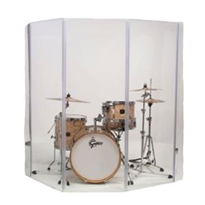 1.6m (5') - 7 Panel perspex drum screen
