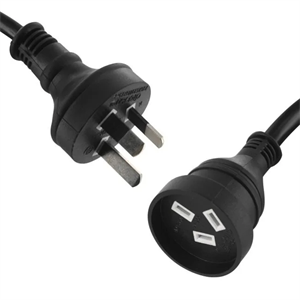 5m (16') 240v Power Extension Lead (Black)