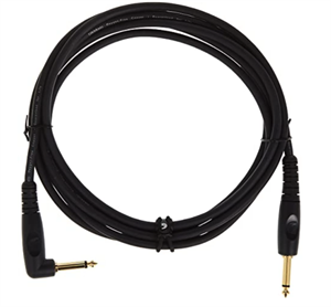 6m (19'6") Single Right Angle Instrument jack lead