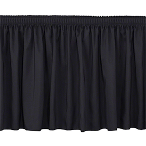 7.25m (23' 8") x 0.3m (1') Black Velvet Skirt