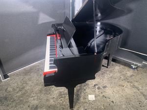 Baby Grand Piano Shell w/cover - Black