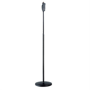 Black Straight Microphone Stand (One-Handed)
