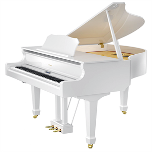 GP 609 Digital Grand Piano w/cover - White