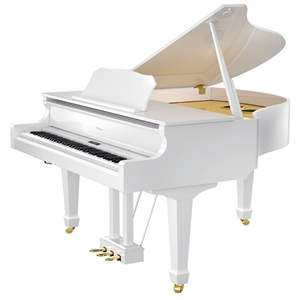 GP 609 Digital grand piano - white w/cover