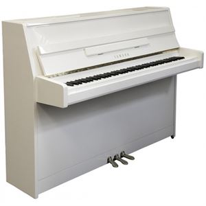 JU109 109cm(3'7") Short Upright (silent) digital/acoustic piano(midi piano)w/cover - white