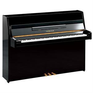 JU109 Short Silent 109cm (3'7") Digital/Acoustic Upright Piano (midi piano) w/cover - Black