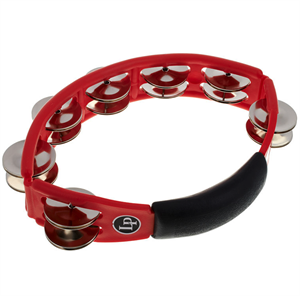 LP151 Cyclops Jingle Tambourine Steel-Red-Hand Held