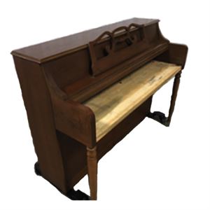 Upright Piano Shell 109cm (3'7") high w/cover - Natural